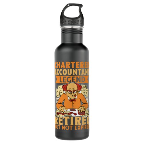 Accountant Accounting Chartered Accountant Legend  Stainless Steel Water Bottle