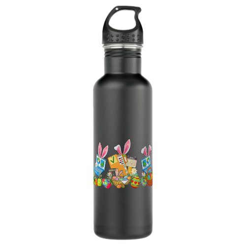Accountant Accounting Easter Bunny Accountant Tool Stainless Steel Water Bottle