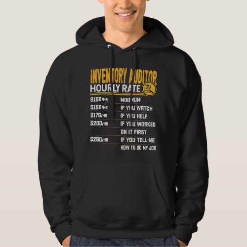 Accountant Accounting Funny Inventory Auditor Hour Hoodie