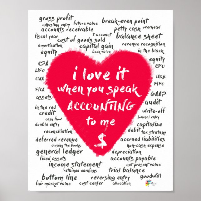 Accountant Art Funny Accounting Office Decor (Front)