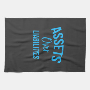 Accountant Asset Over Liabilities Kitchen Towel