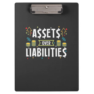 Accountant Assets Over Liabilities Clipboard