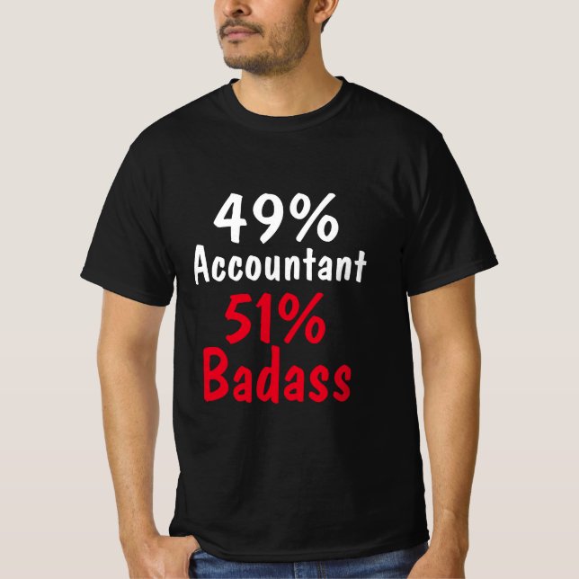 Accountant Badass T-Shirt (Front)