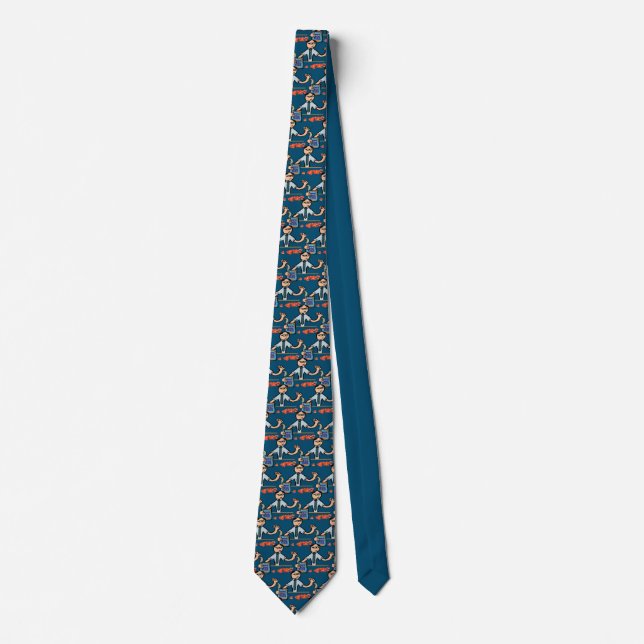Accountant Bean Counter Neck Tie (Front)