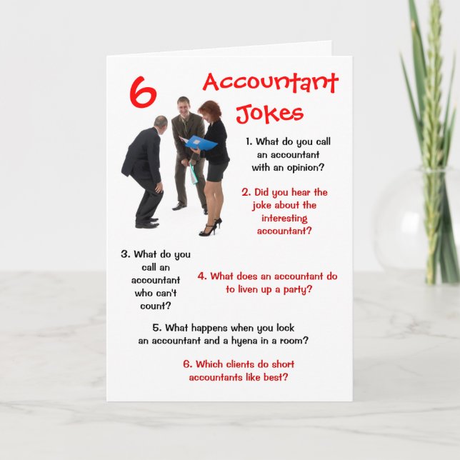 Accountant Birthday Card | Accountant Jokes Humor (Front)
