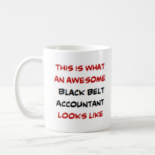 accountant black belt, awesome coffee mug