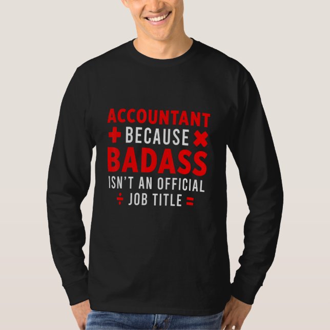 Accountant Bookkeeper Calculator Balance Finance A T-Shirt (Front)