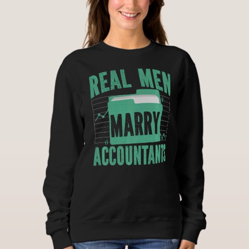 Accountant Bookkeeper Marriage Wedding Husband Wif Sweatshirt