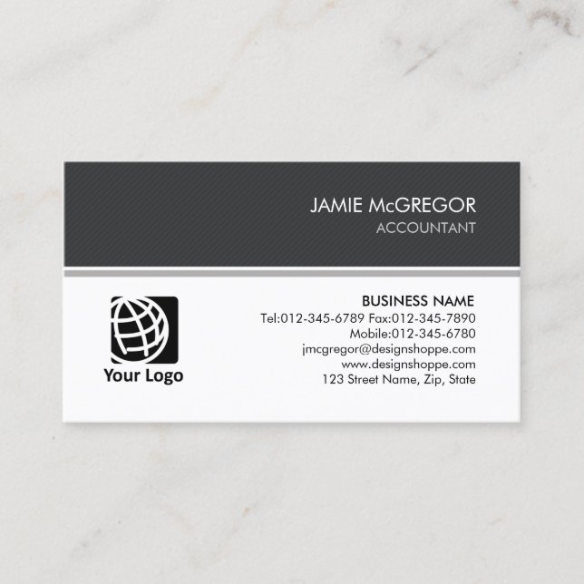 Accountant Bookkeeper Simple Business Card (Front)