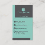 Accountant Bookkeeping Financial Advisor Auditor Business Card at Zazzle