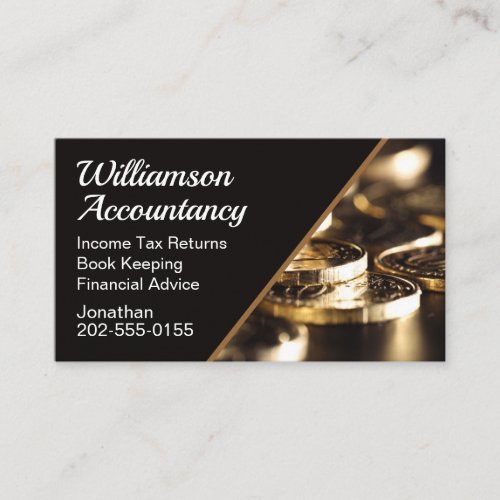 Accountant Bookkeeping Financial Business Card