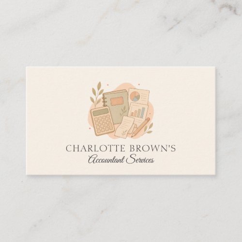 Accountant Bookkeeping Financial Professional Business Card