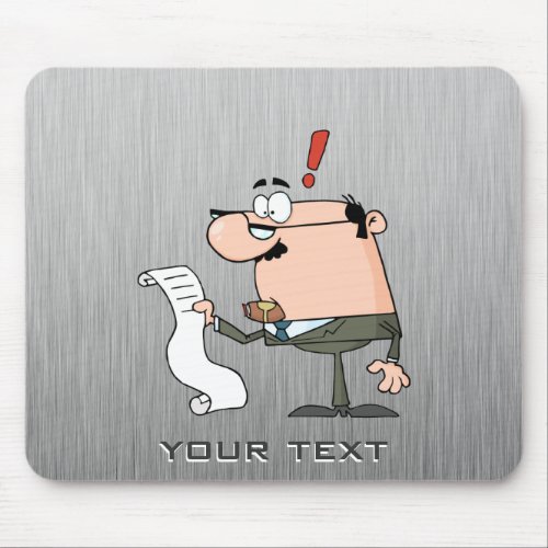 Accountant Brushed metal_look Mouse Pad