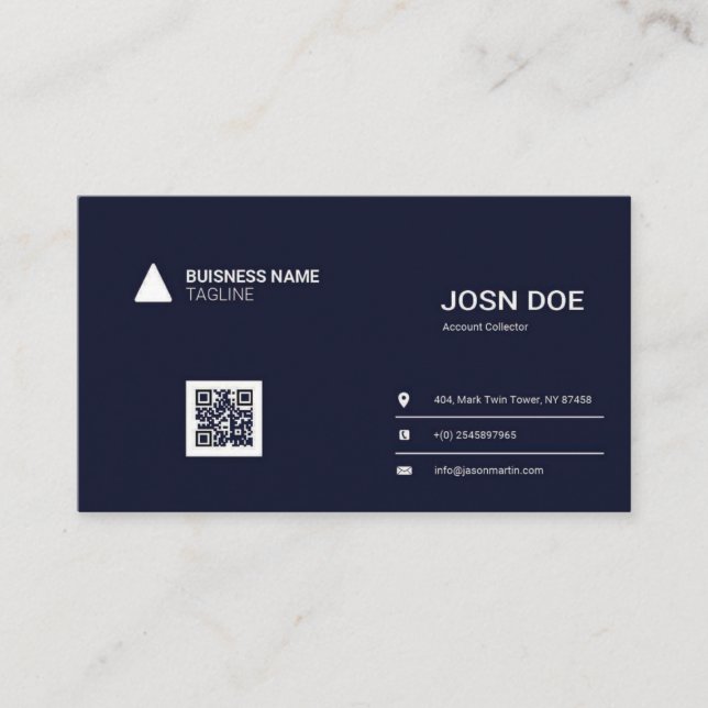 Accountant Business  Card (Front)