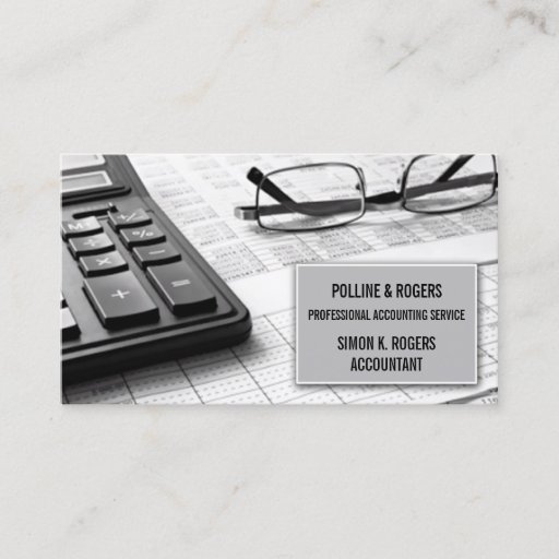 Customizable Accountant Business Card