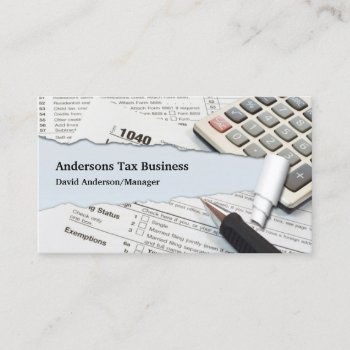 Accountant Business Card by all_items at Zazzle