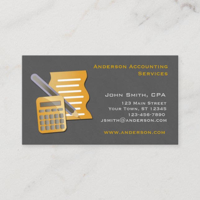 Accountant Business Card (Front)