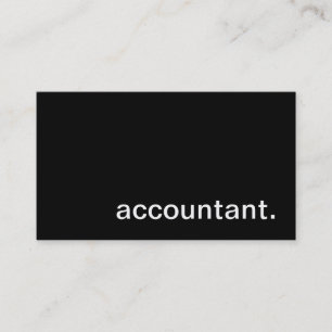 Accountant Business Card