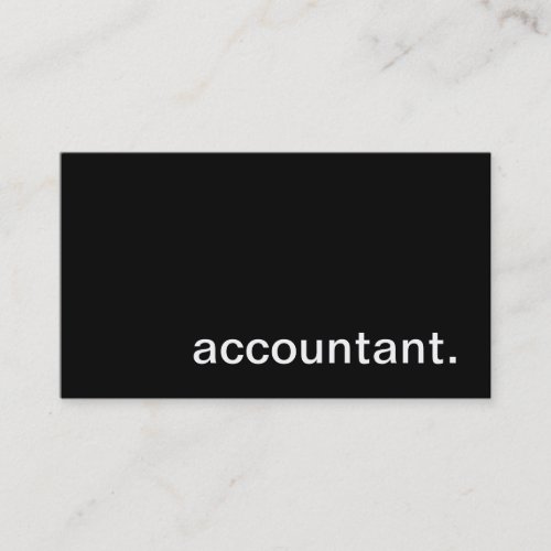 Accountant Business Card