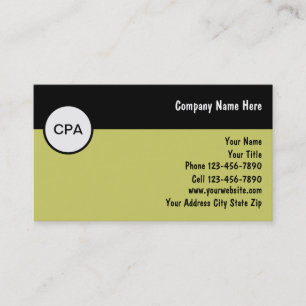 Accountant Business Cards