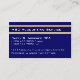 Accountant Business Cards