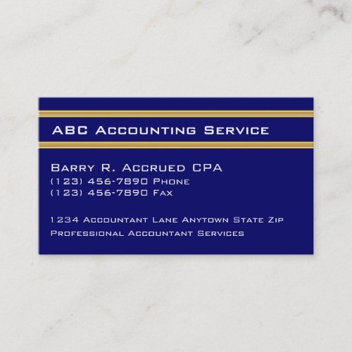 Accountant Business Cards