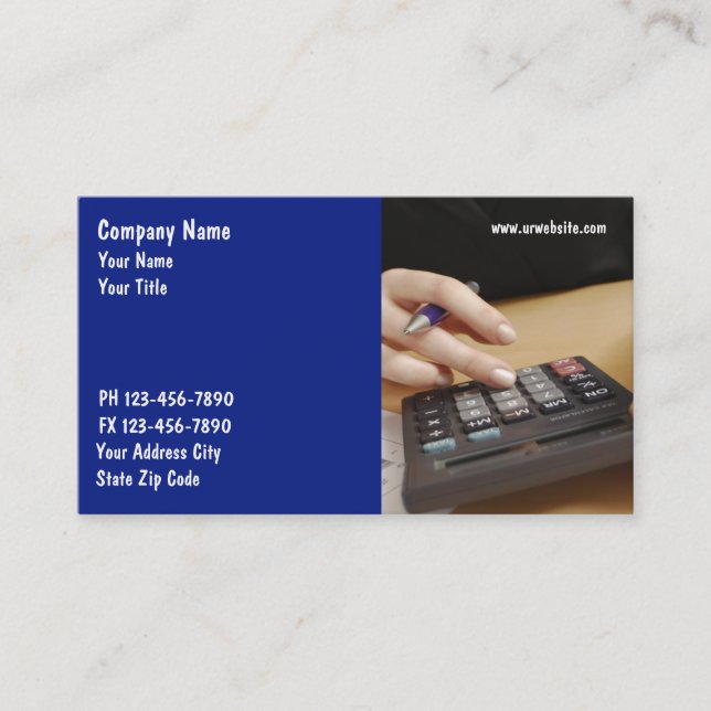 Accountant Business Cards (Front)