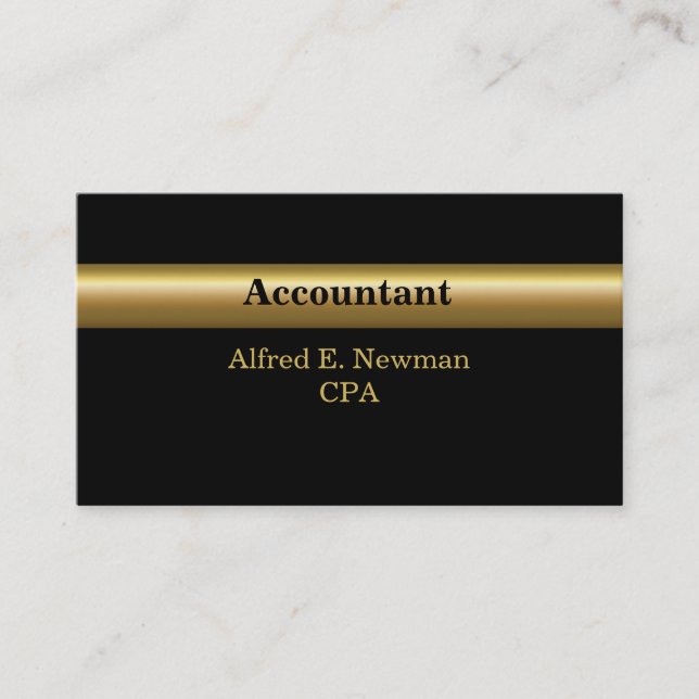 Accountant Business Cards (Front)