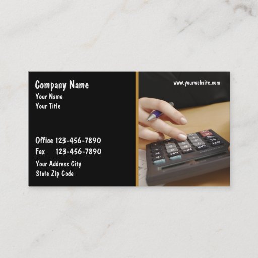 Customizable Accountant Business Cards