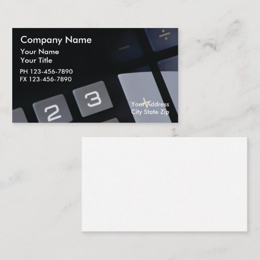 Customizable Accountant Business Cards
