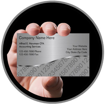 Accountant Business Cards by Luckyturtle at Zazzle
