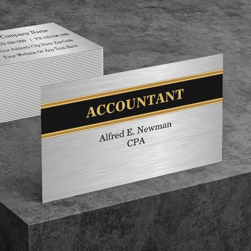 Customizable Accountant Business Cards