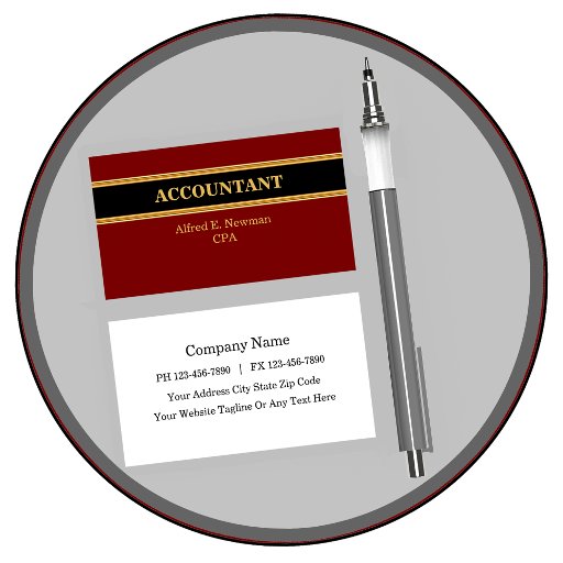 Customizable Accountant Business Cards