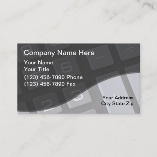 Customizable Accountant Business Cards