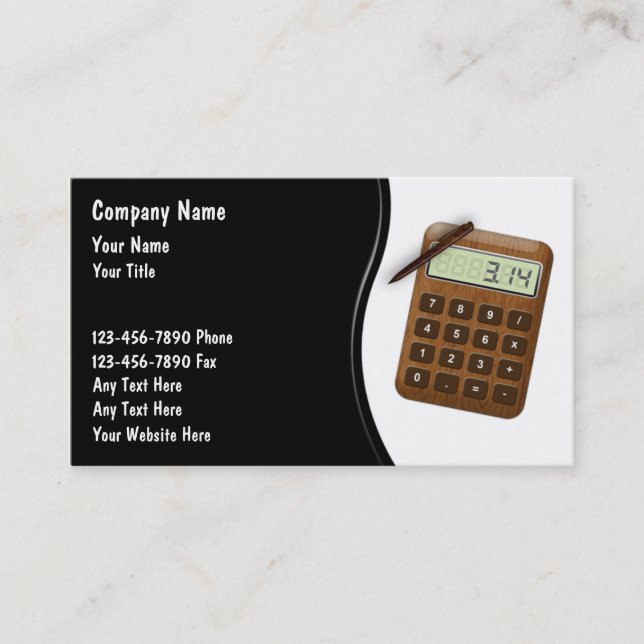 Accountant Business Cards (Front)