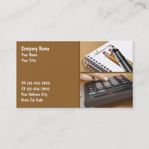 Customizable Accountant Business Cards