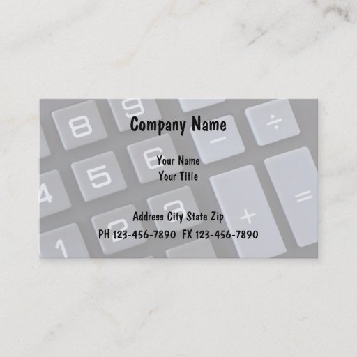 Customizable Accountant Business Cards
