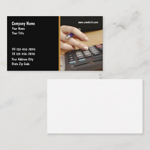 Customizable Accountant Business Cards
