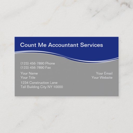 Customizable Accountant Business Cards