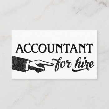 Accountant Business Cards - Cool Vintage by NeatBusinessCards at Zazzle