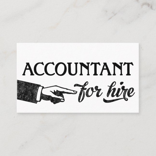 Accountant Business Cards – Cool Vintage