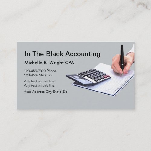 Accountant Business Cards Template