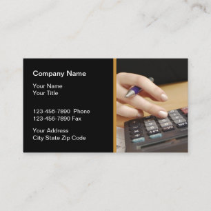 Accountant Business Services Business Card