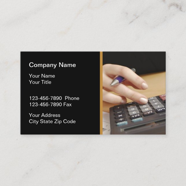 Accountant Business Services Card (Front)