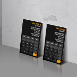 Accountant Calculator Financial Advisor Business Card<br><div class="desc">A unique and modern business card template designed to look like a modern app calculator. This business card design is ideal for accountants, certified public accountants, bookkeepers or financial advisers. It will also work for math tutors. The accountant calculator business card design has been very popular and we have been...</div>