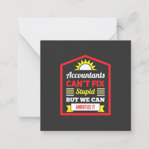 Accountant Can Fix It Note Card