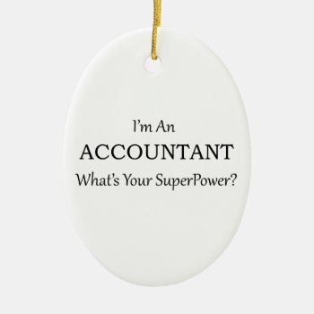 Accountant Ceramic Ornament by occupationalgifts at Zazzle
