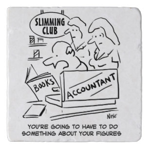 Accountant Checks the Books at a Slimming Club Trivet
