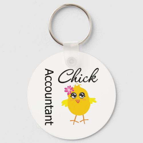 Accountant Chick Keychain