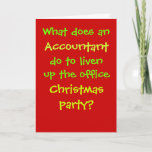 Accountant Christmas Cruel & Funny Christmas Joke Holiday Card